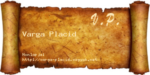 Varga Placid névjegykártya